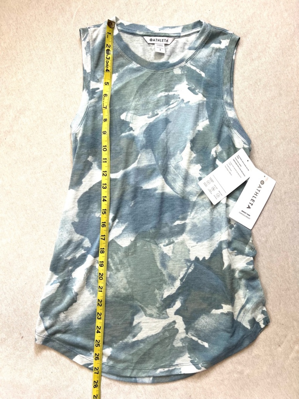 Athleta Teal and Light Blue Breezy Tank - Picture 6 of 7